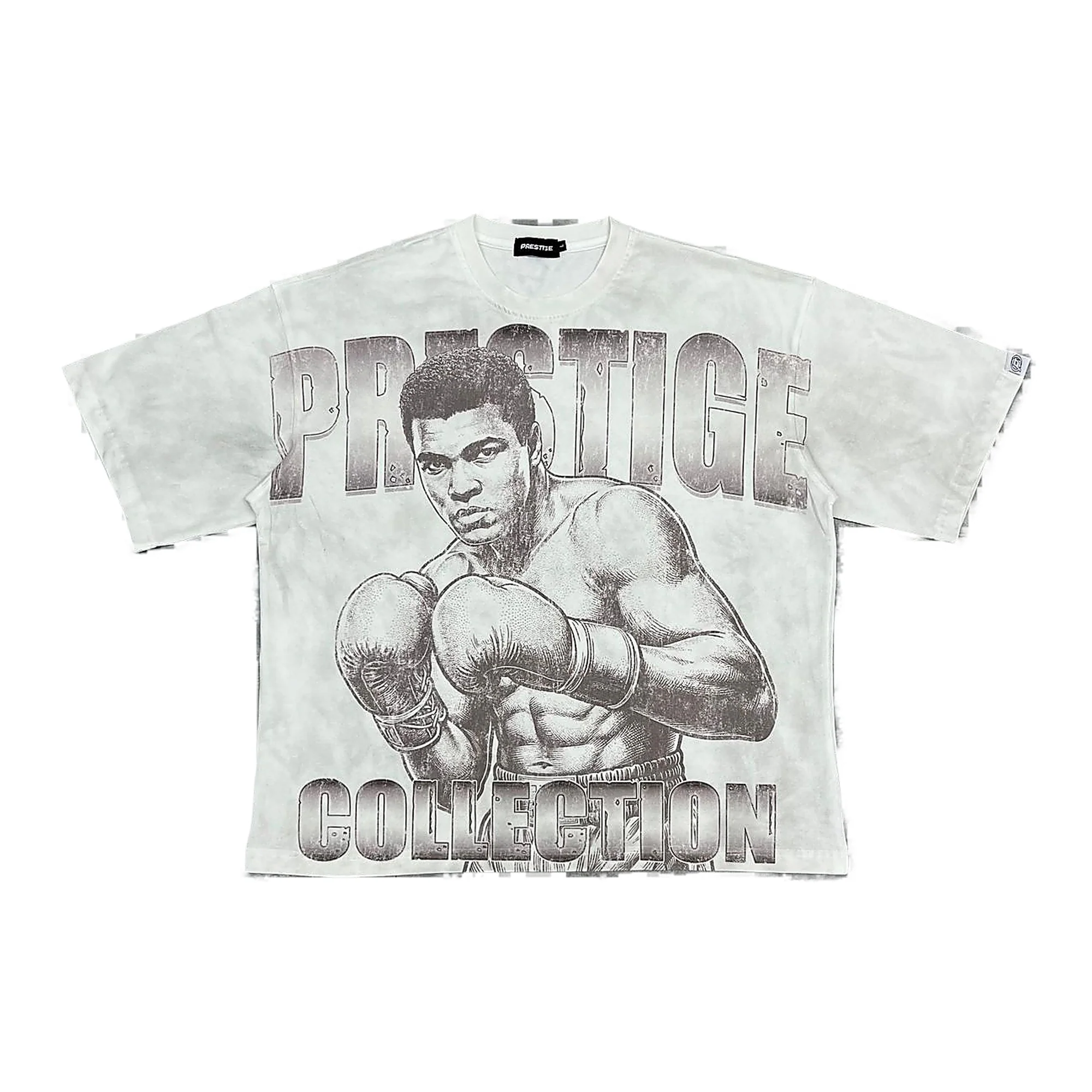 Prestige Denim Boxer Tee - Graphic White