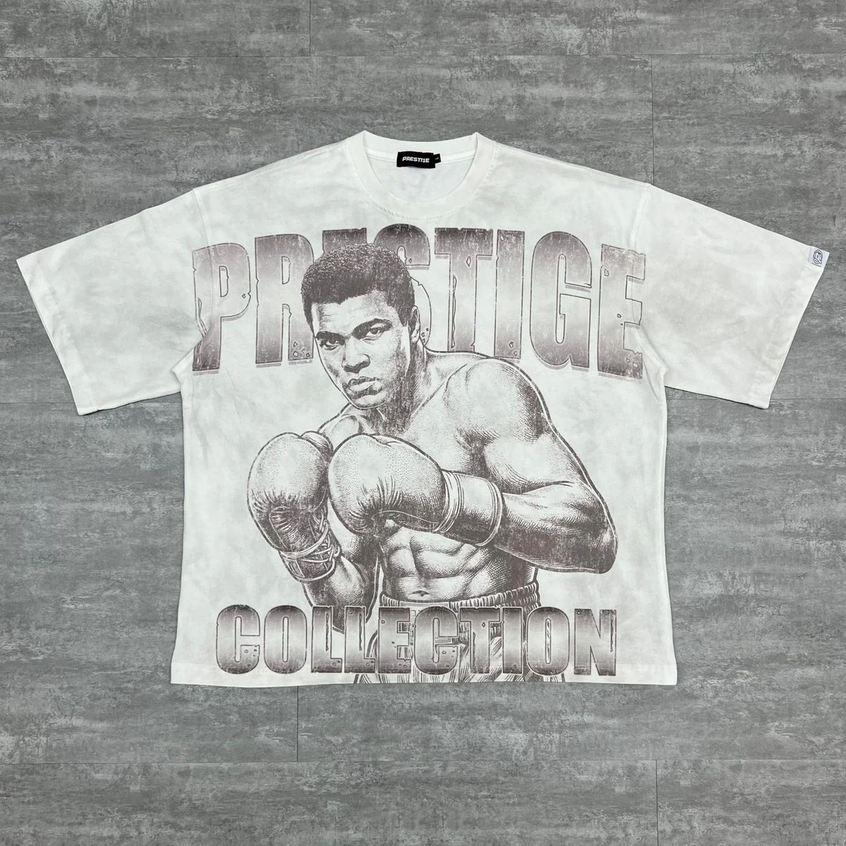 Prestige Denim Boxer Tee - Graphic White - Image 2