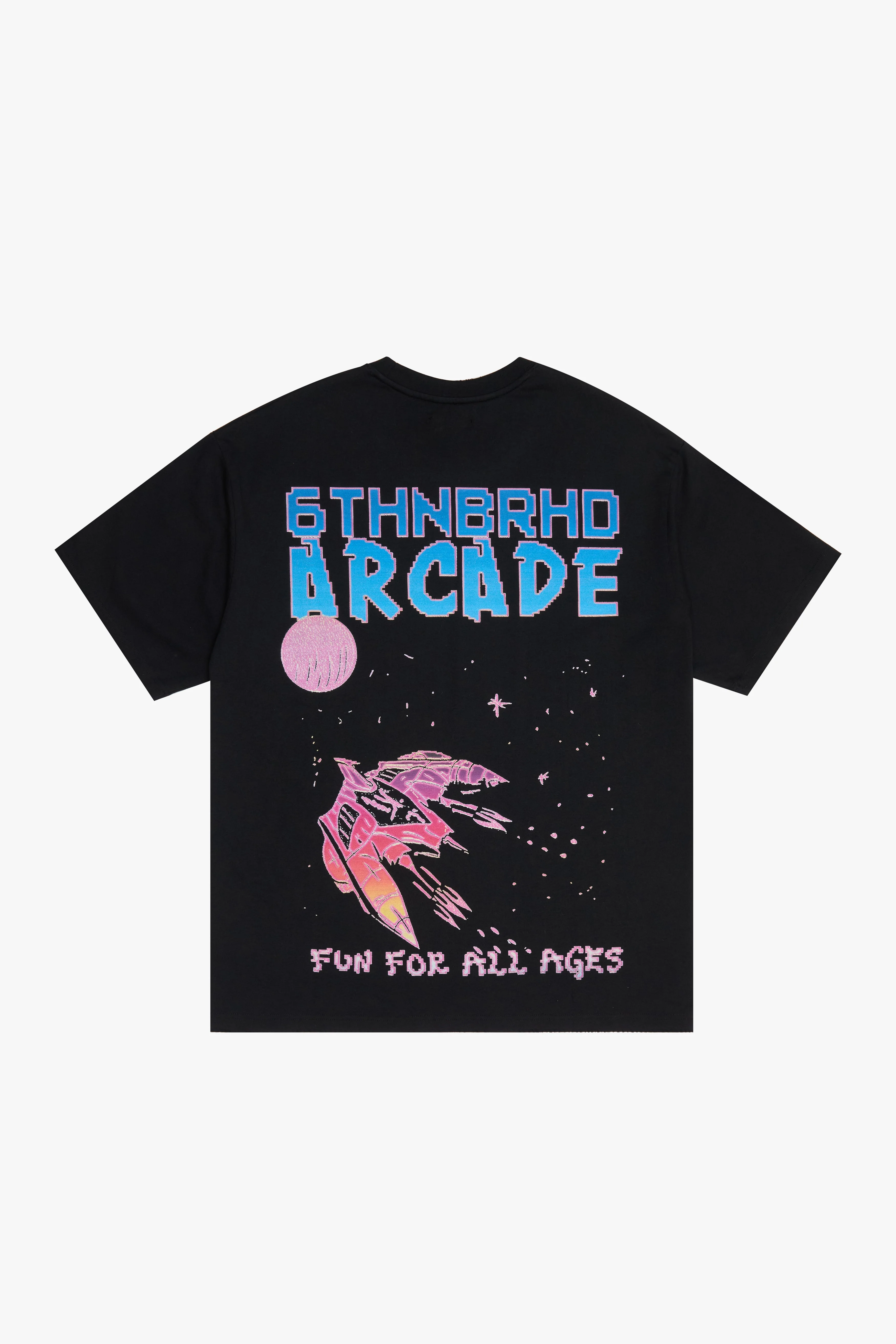 6Th Nbrhd All Ages T-Shirt Black - Image 5