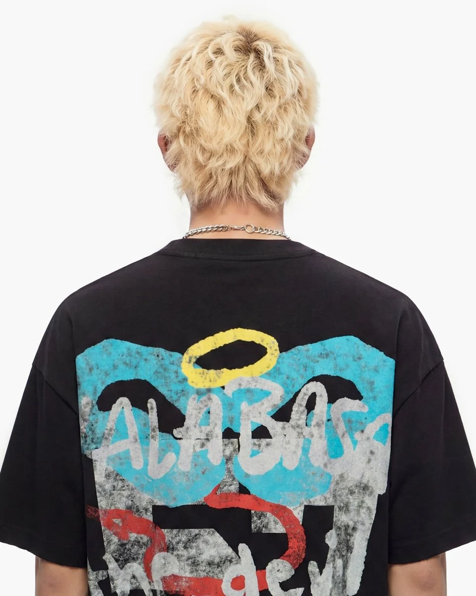 Valabasas Angel T-Shirt - Graphic Black - Image 5