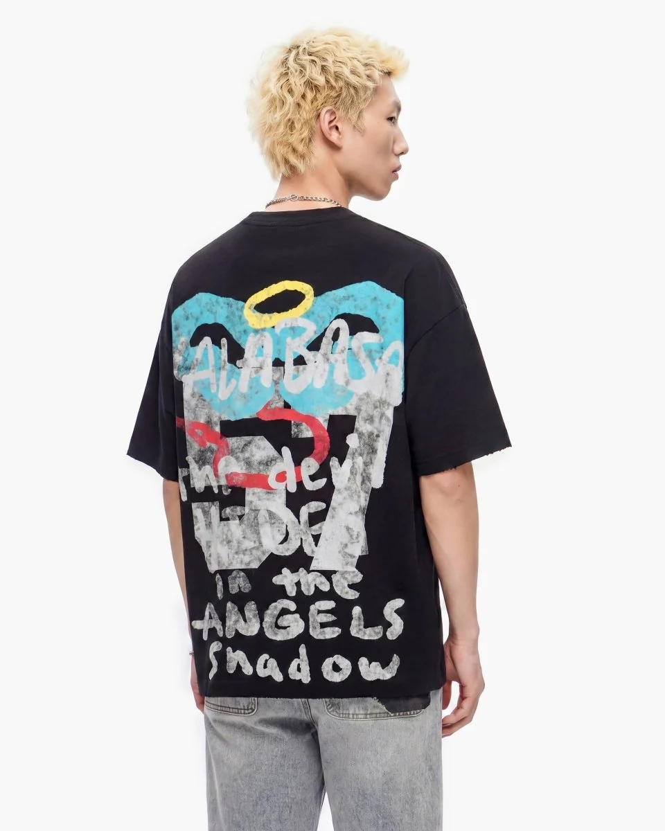 Valabasas Angel T-Shirt - Graphic Black - Image 7