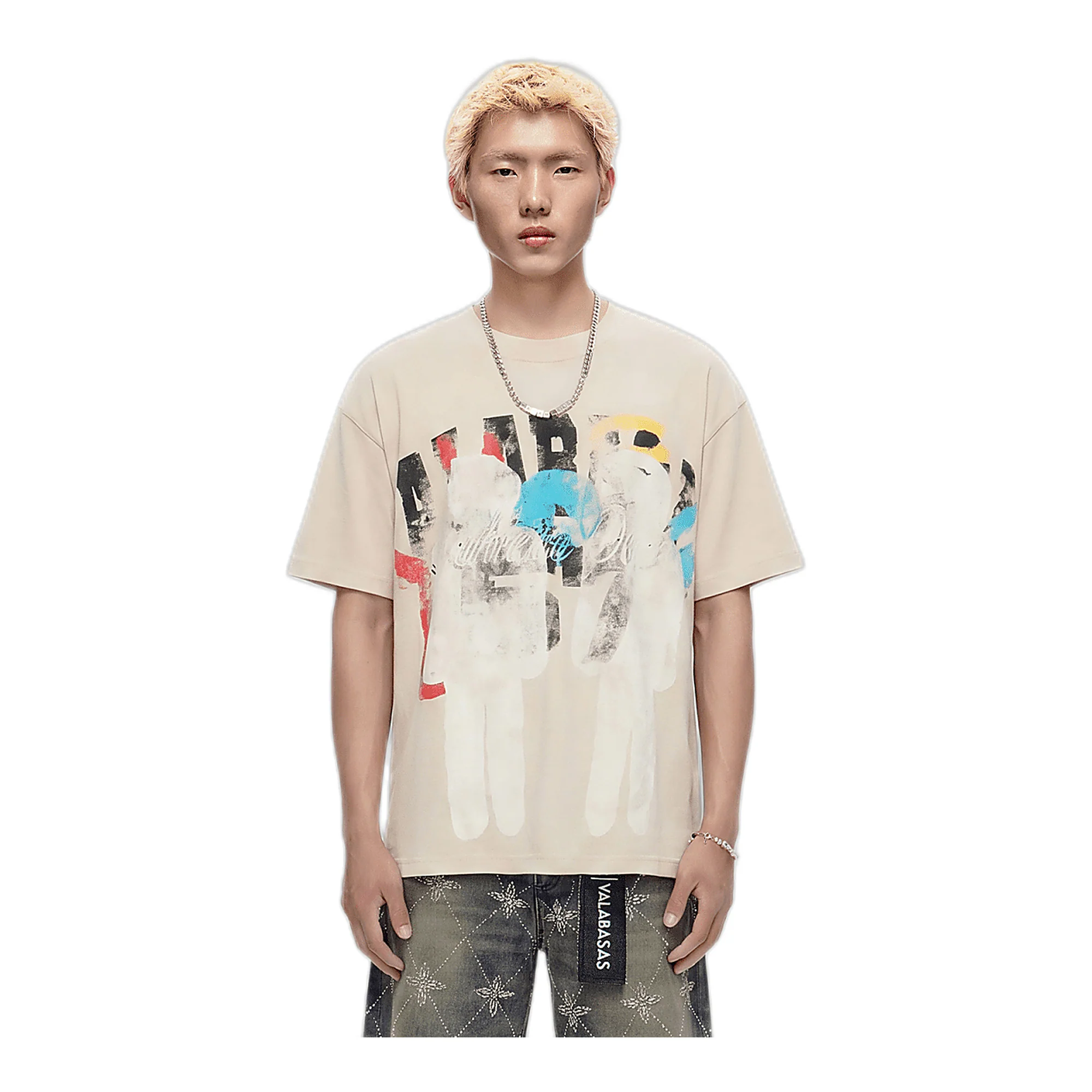 Valabasas Angel T-Shirt - Oversized Fit Cream