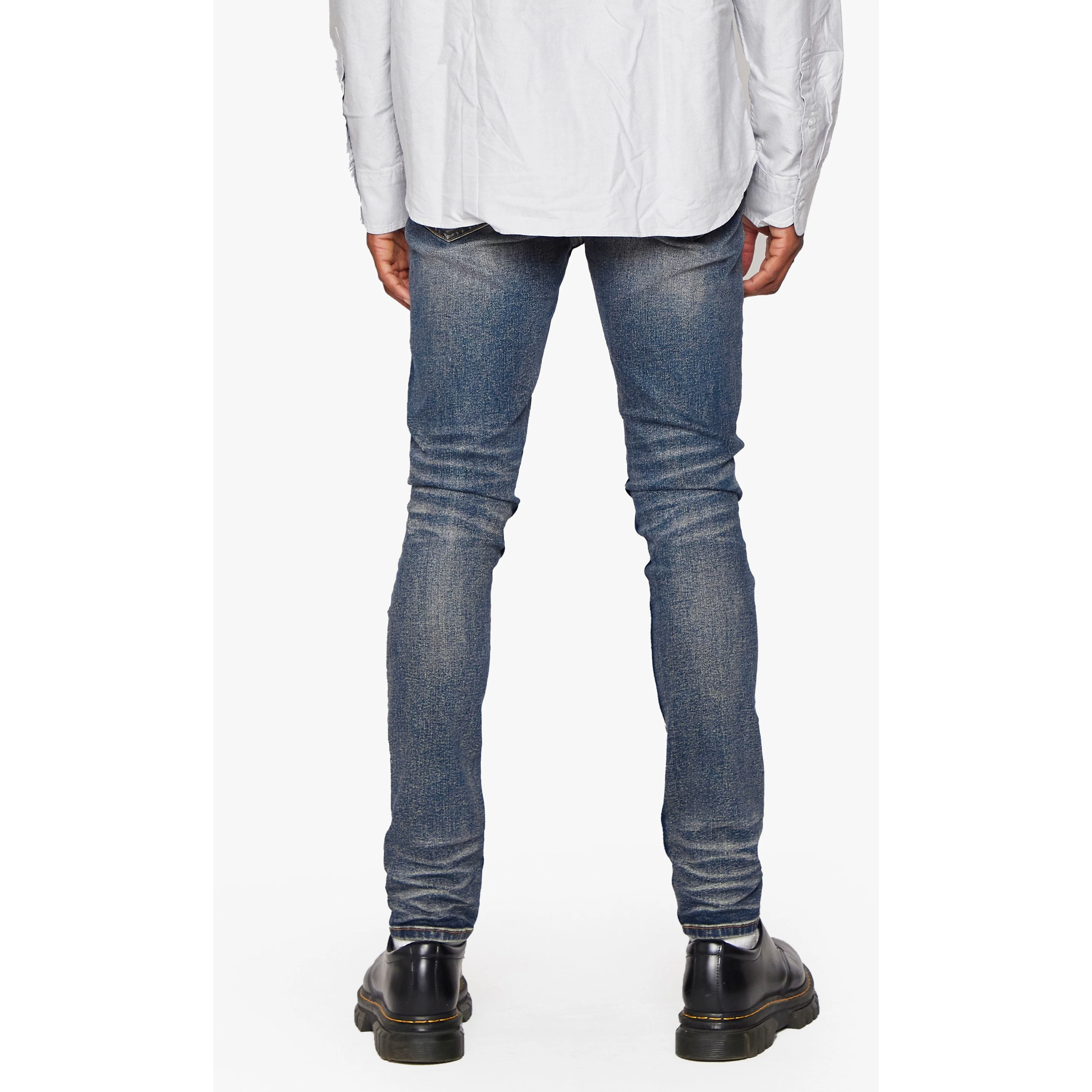 Anomdenim Distressed Jeans - Skinny Fit Vintage Blue - Image 6