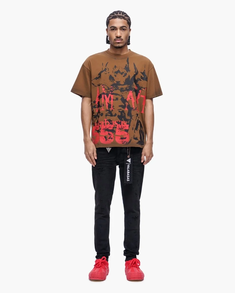 Valabasas Abstract T-Shirt - Graphic Brown - Image 10