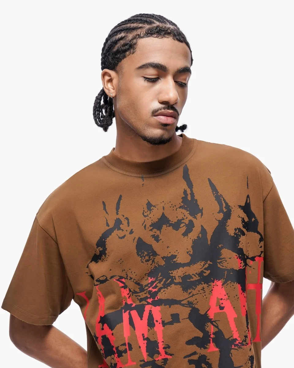 Valabasas Abstract T-Shirt - Graphic Brown - Image 3