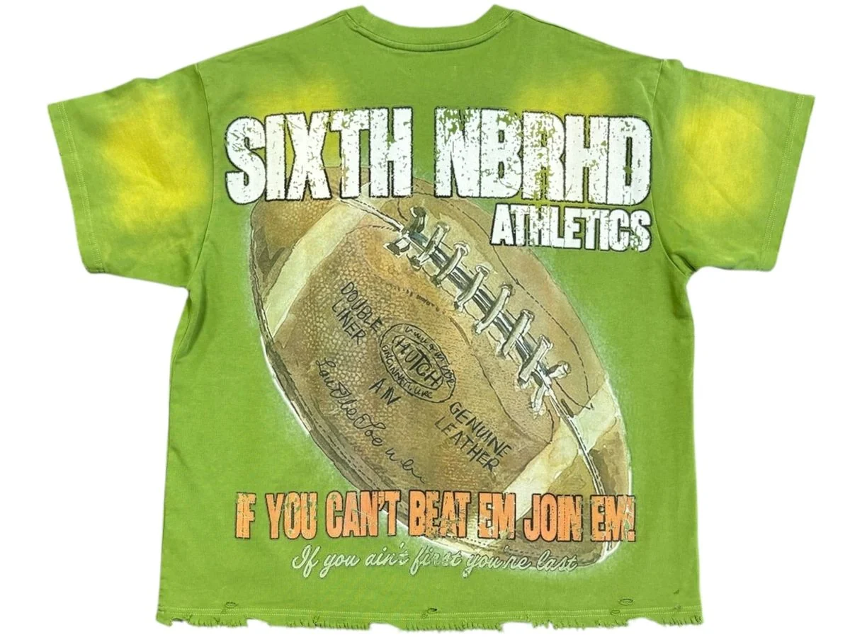 6th Nbrhd Benchwarmer T-Shirt - Raw Hem - Image 5