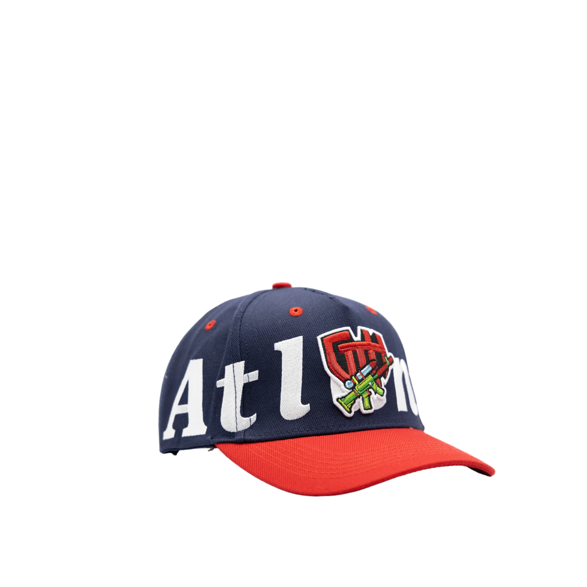 Gth Atlanta All Around Snapback Hat Navy Red - Image 6