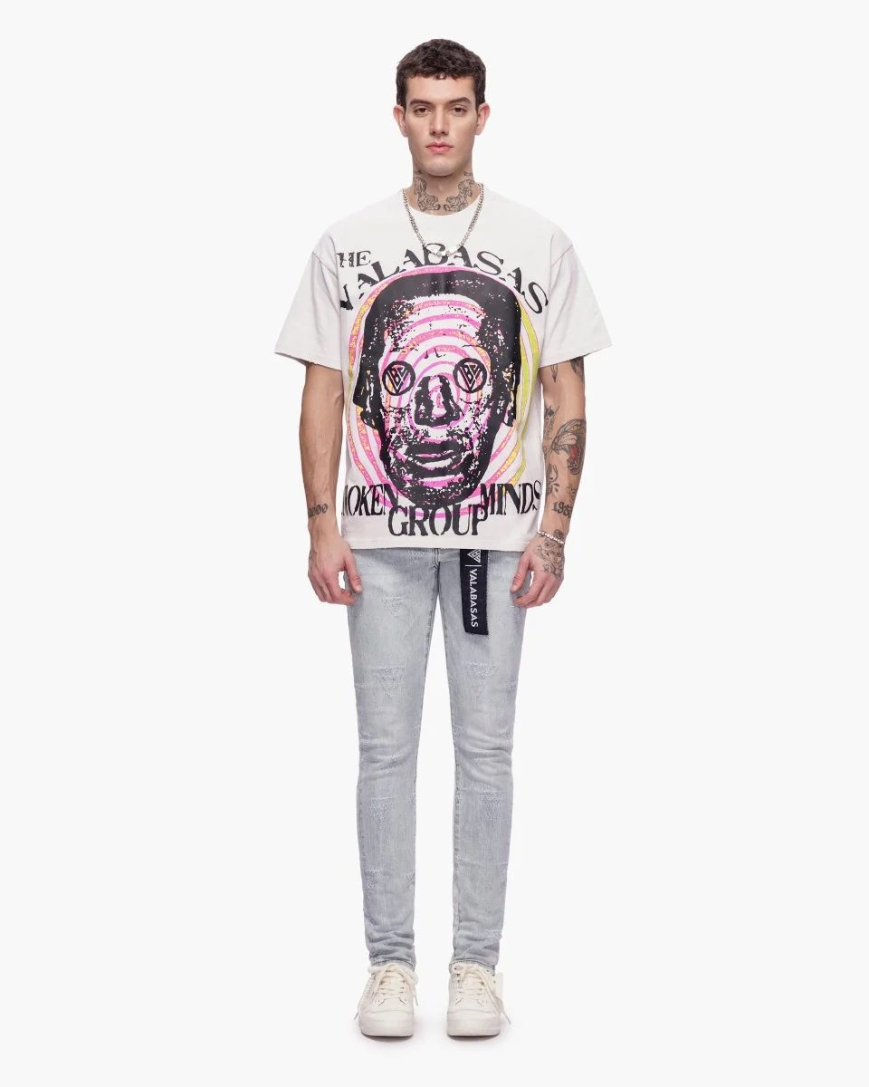 Valabasas Awoken Minds Tee - Graphic Beige - Image 11