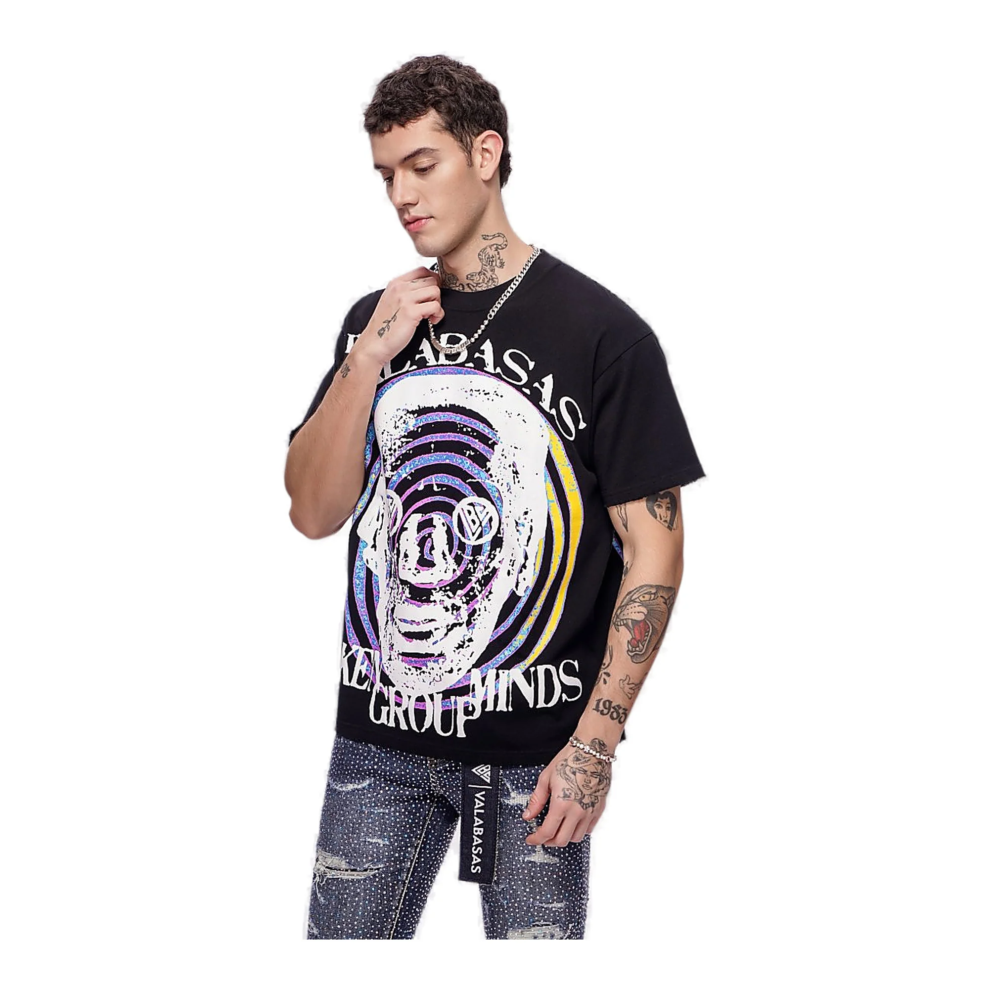 Valabasas Awoken Minds Tee - Distorted Graphic Black