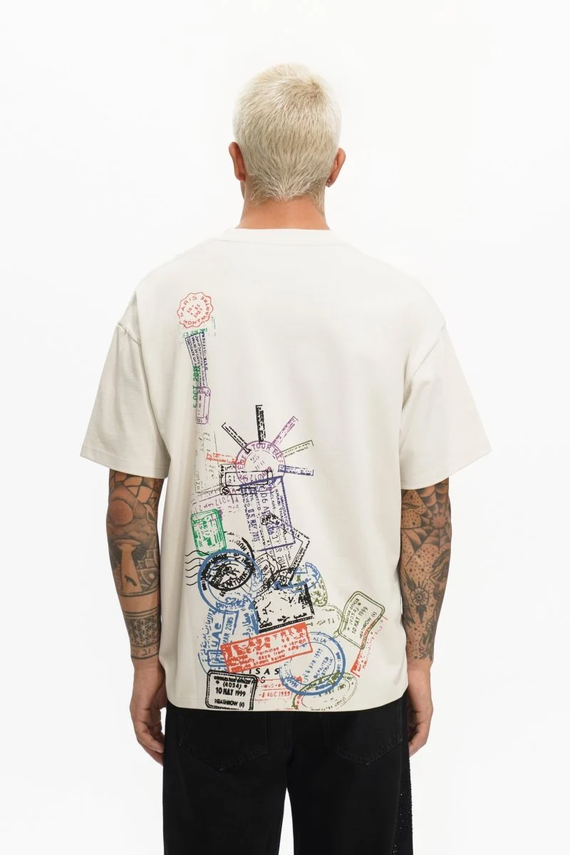 Valabasas Baggage Claim Tee - Graphic Cream - Image 5