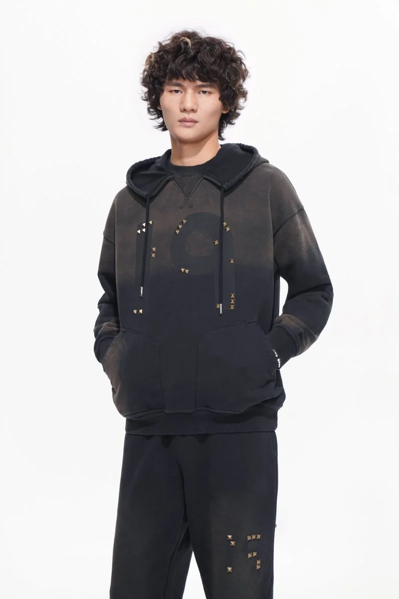 Valabasas Base Hoodie Men - Solid Color Black - Image 7