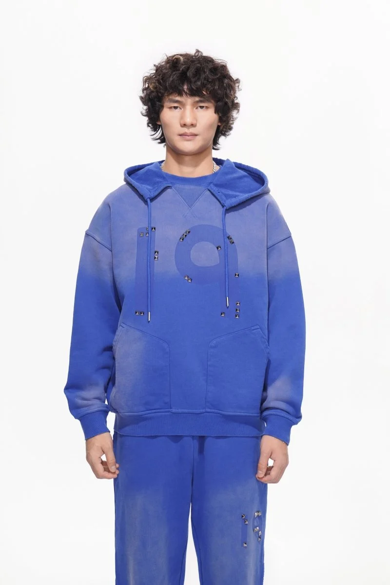 Valabasas Base Hoodie - Solid Color Blue - Image 3