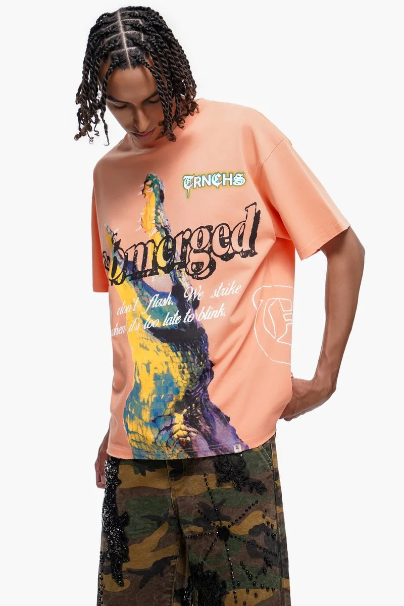 Trnchs Submerged Tee - Graphic Orange - Image 3