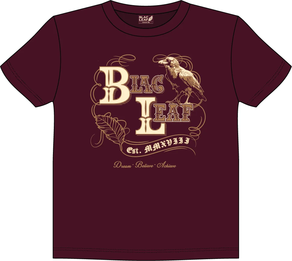 Black Leaf Raven T-Shirt - Graphic - Image 6