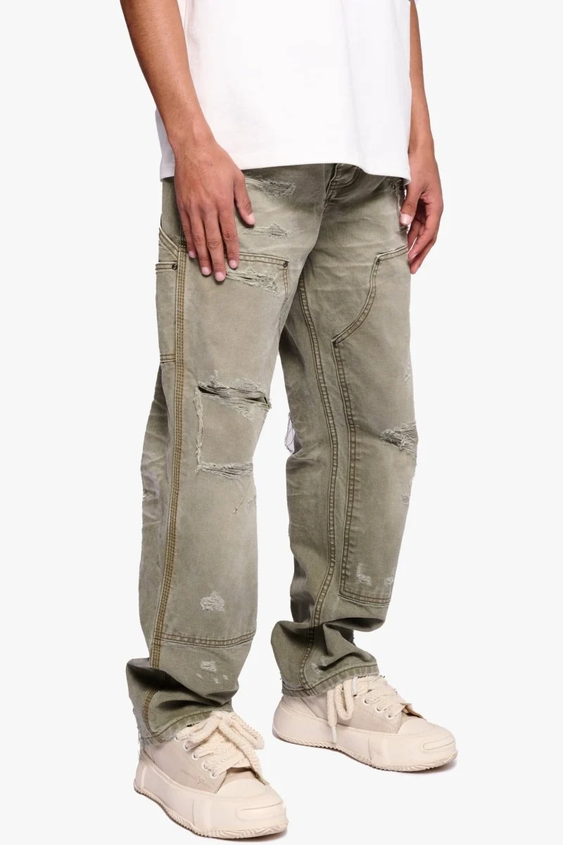 Valabasas Booker Canvas Straight Pants Green - Image 3