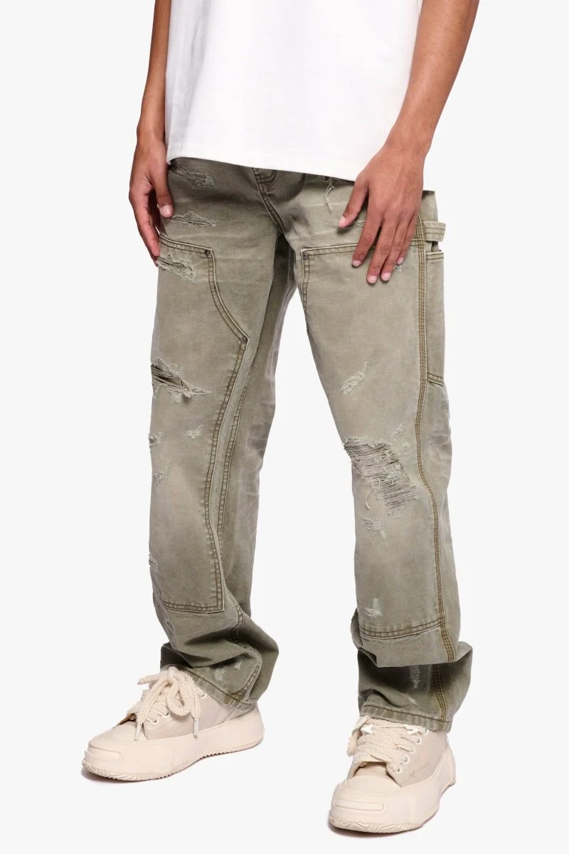 Valabasas Booker Canvas Straight Pants Green - Image 4