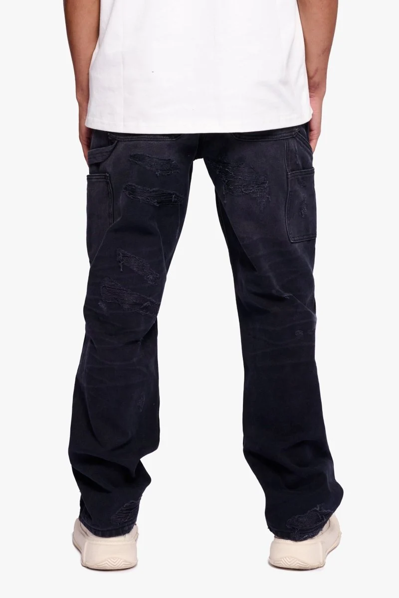 Valabasas Bop Canvas Straight Pants Dark Blue - Image 7