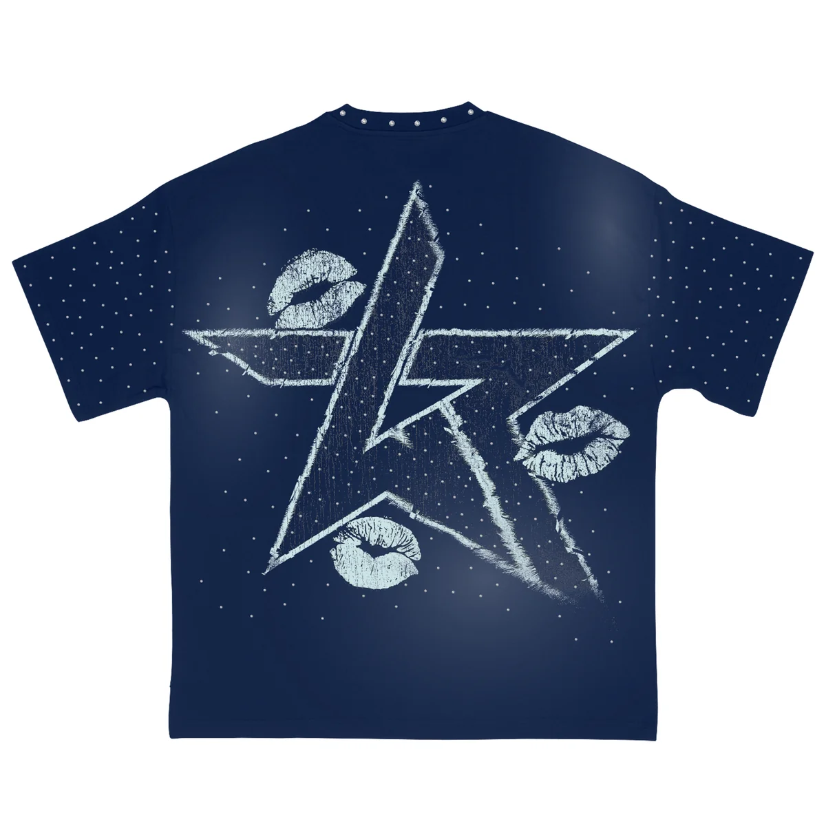 Wknd Riot Star Graphic T-Shirt - Midweight Blue - Image 3