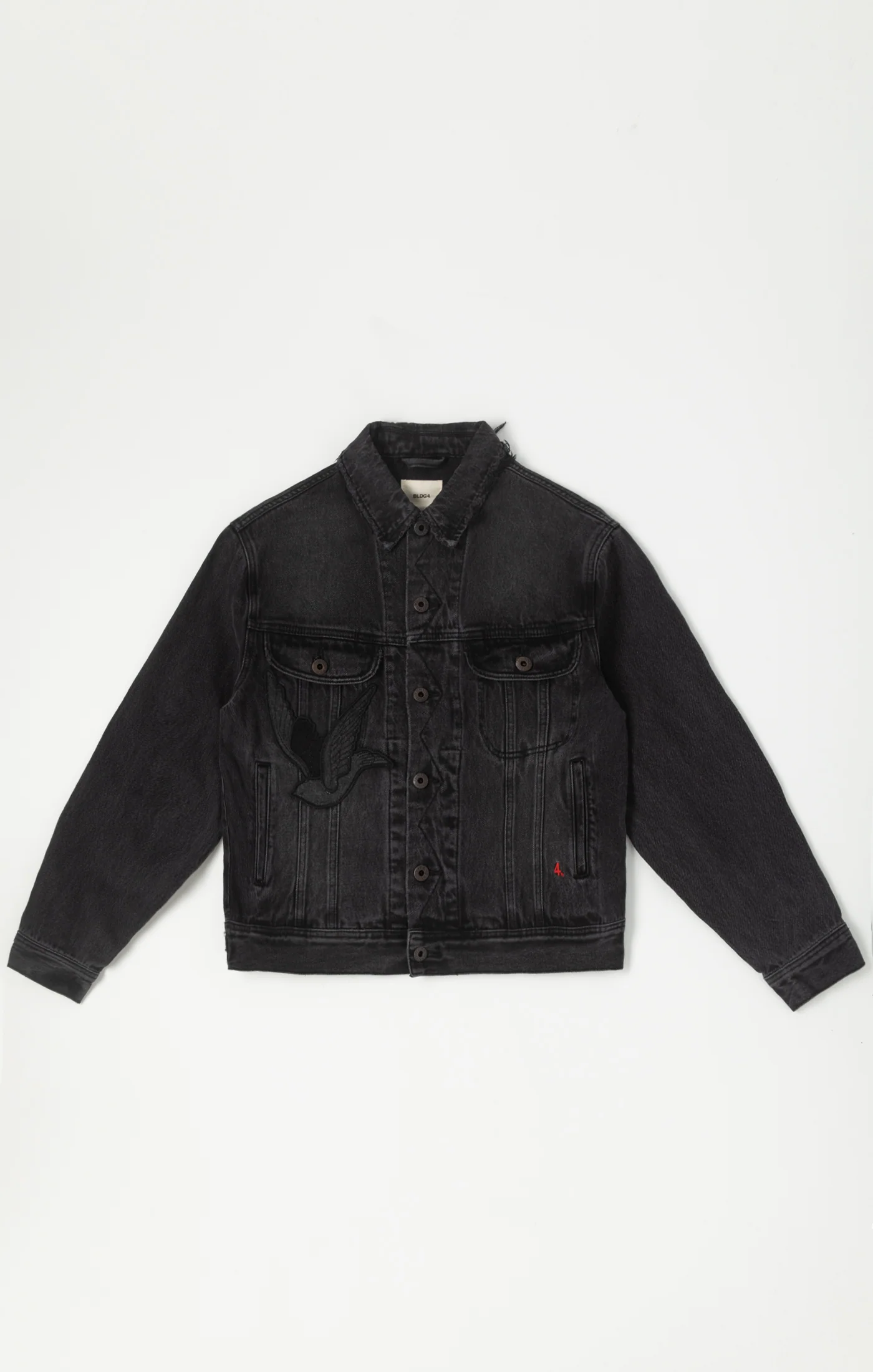 Bldg4 Trucker Jacket Black - Image 3