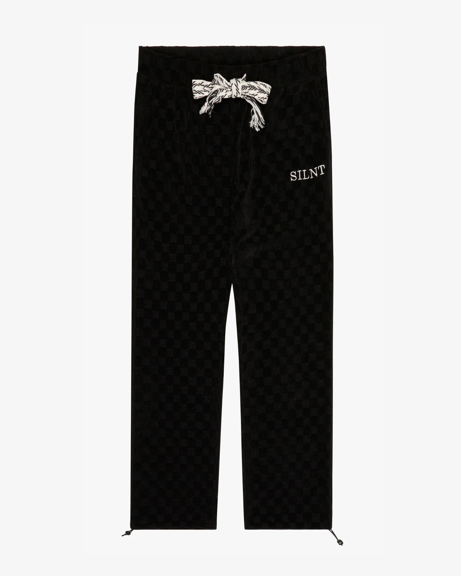 Silnt Chptrs Checkmate Jogger Pants Black - Image 2