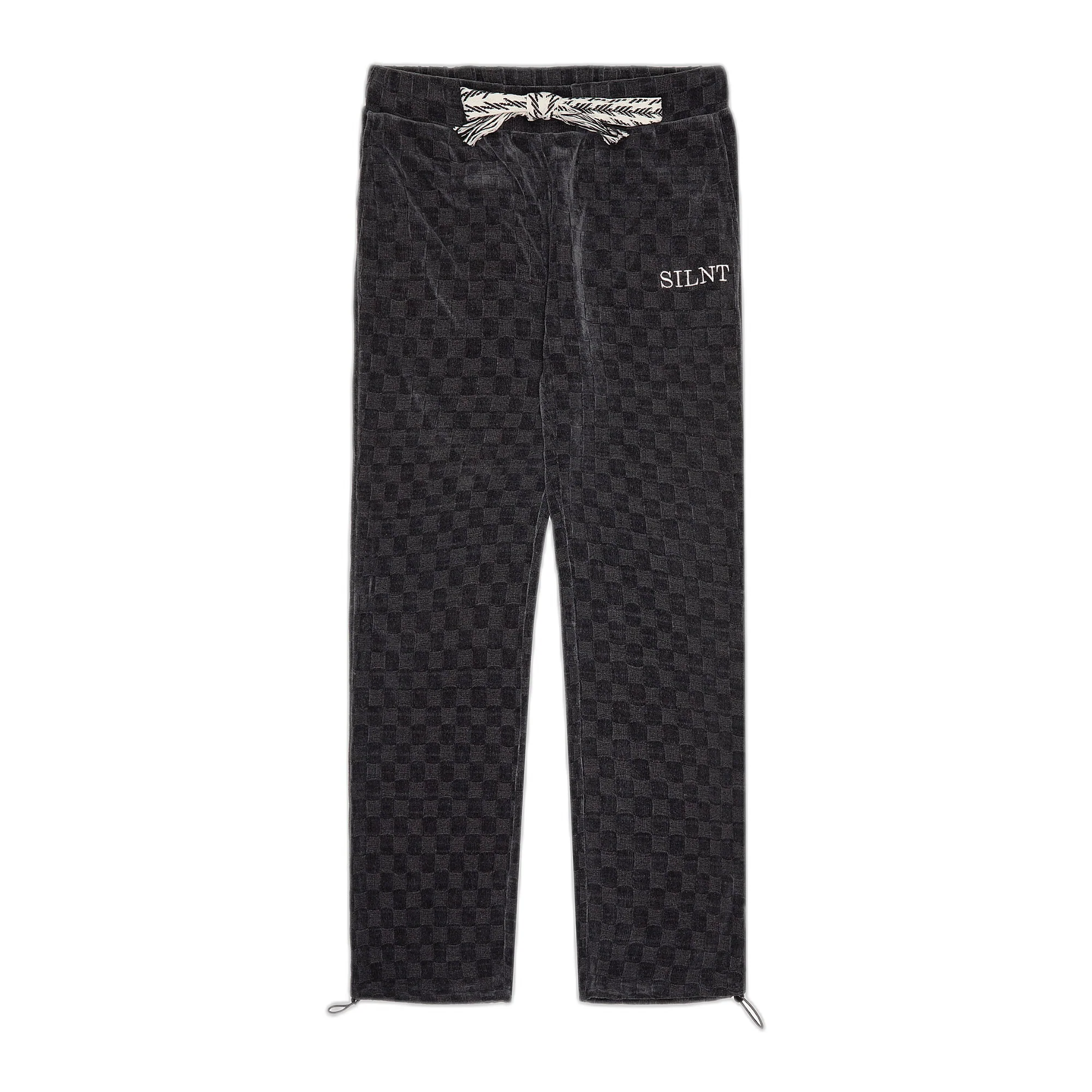 Silnt Chptrs Checkmate Jogger Pants Grey