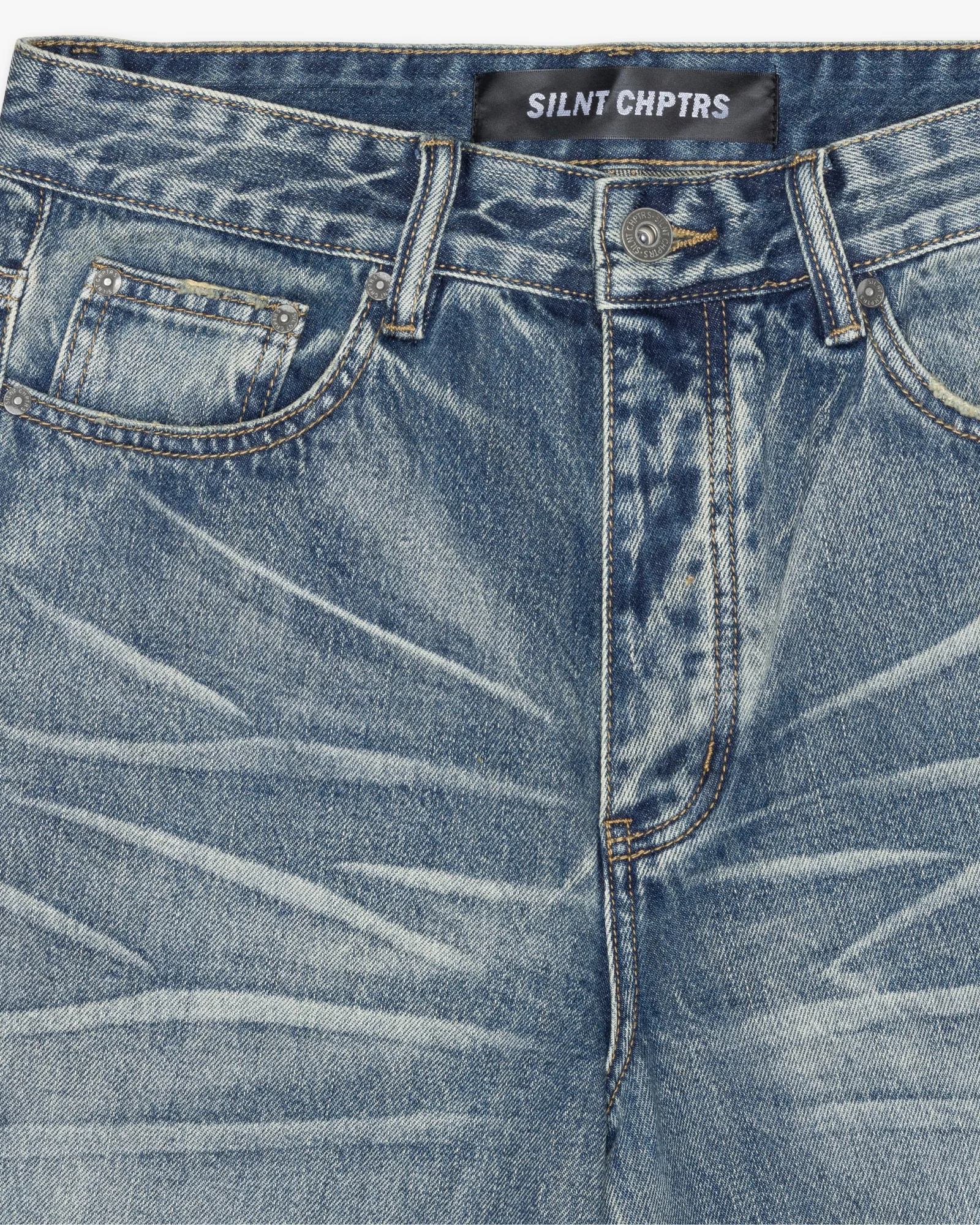 Silnt Chptrs Jeans Dk Blue Wash - Image 3