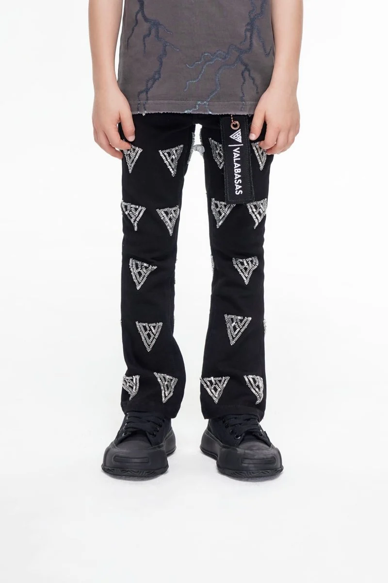 Valabasas Code Stacked Denim Youth Jeans - Sleek Design - Image 2