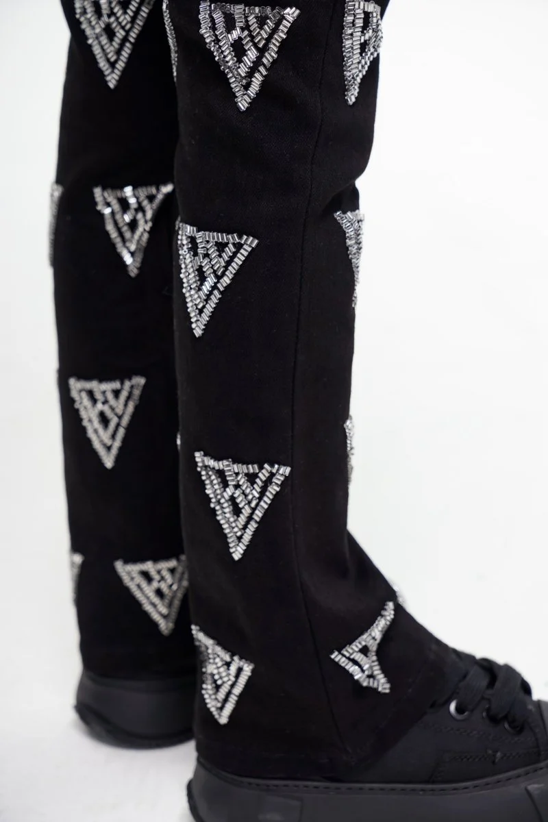 Valabasas Code Stacked Denim Youth Jeans - Sleek Design - Image 4