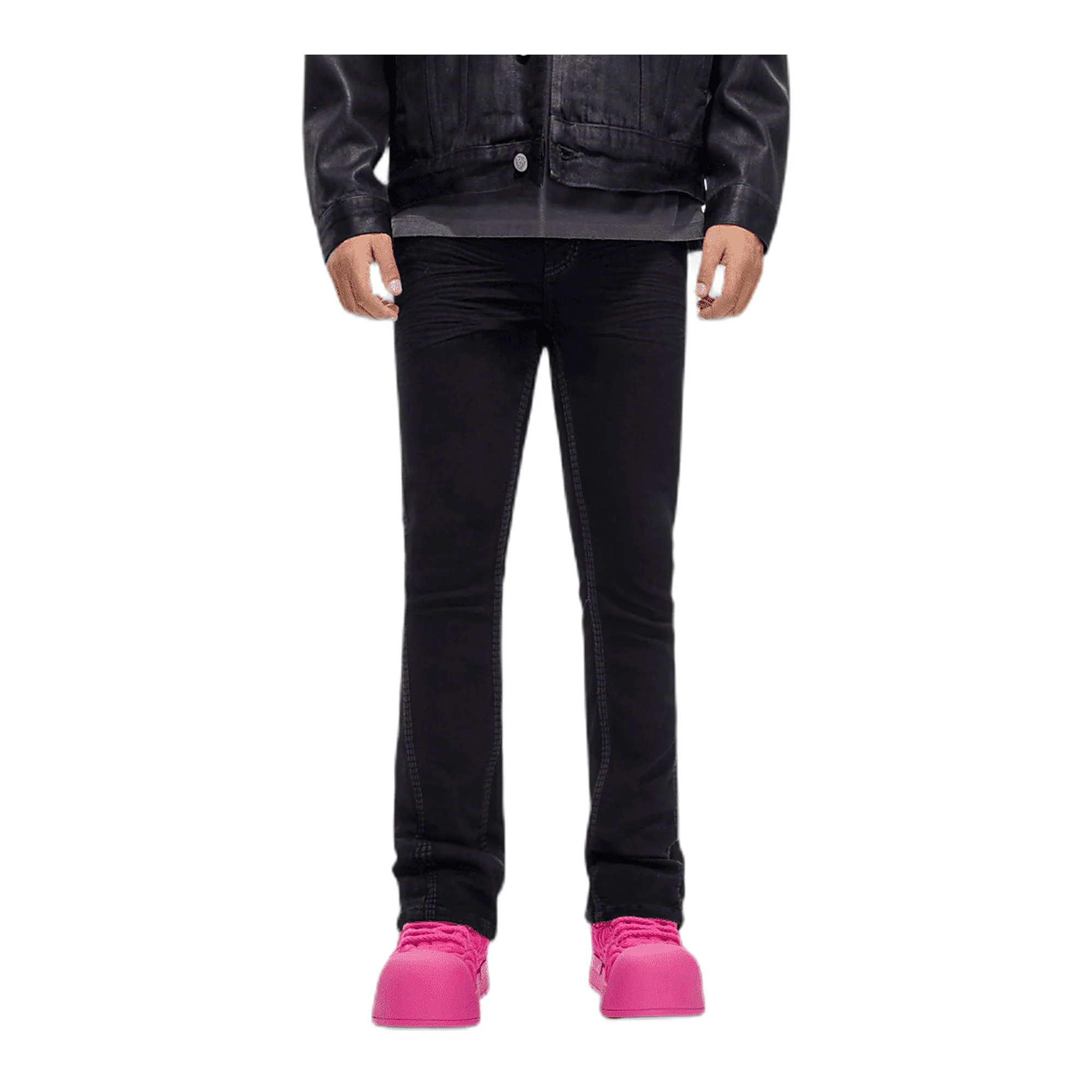 Valabasas Cody Stacked Men's Skinny Jeans Jet Black - Image 2
