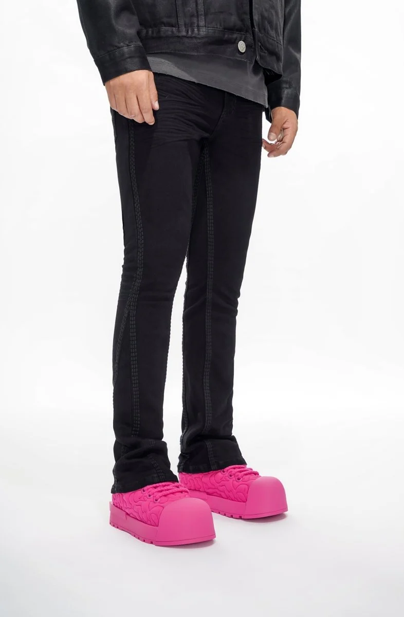 Valabasas Cody Stacked Men's Skinny Jeans Jet Black - Image 6