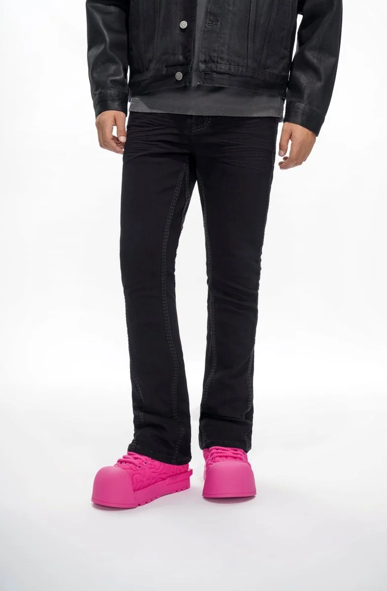 Valabasas Cody Stacked Men's Skinny Jeans Jet Black - Image 9