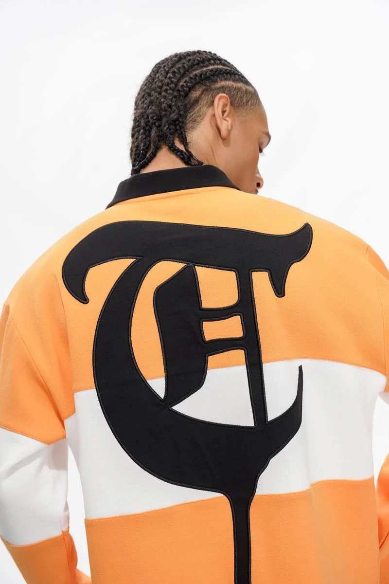 Trnchs Graphic Polo-Shirt - Heavyweight Orange - Image 4