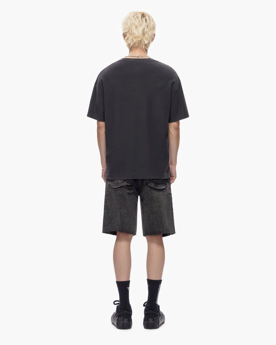 Valabasas Compass Shorts - Distressed Denim - Image 11
