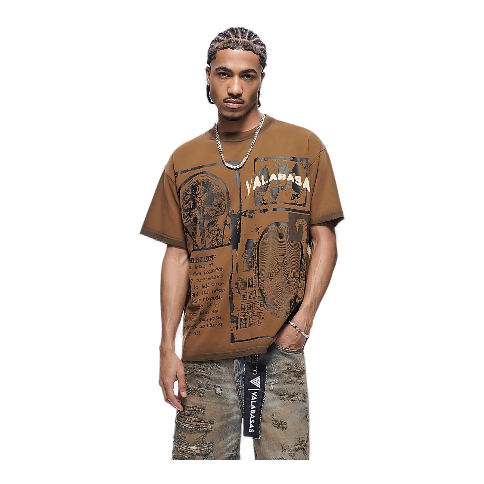 Valabasas Cyber Tee - Heavyweight Brown