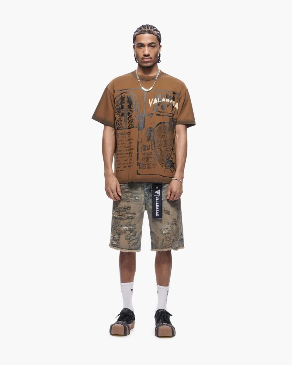 Valabasas Cyber Tee - Heavyweight Brown - Image 10