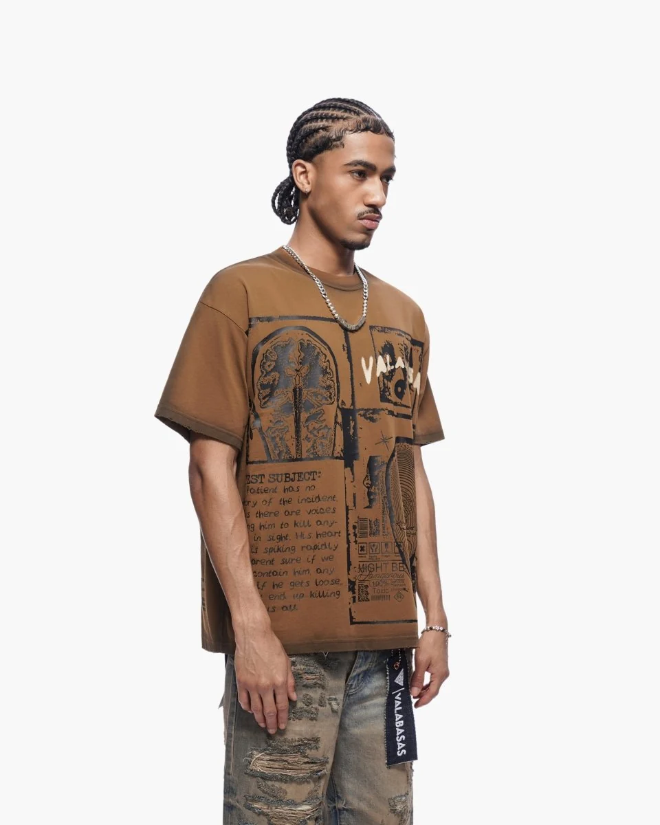 Valabasas Cyber Tee - Heavyweight Brown - Image 8