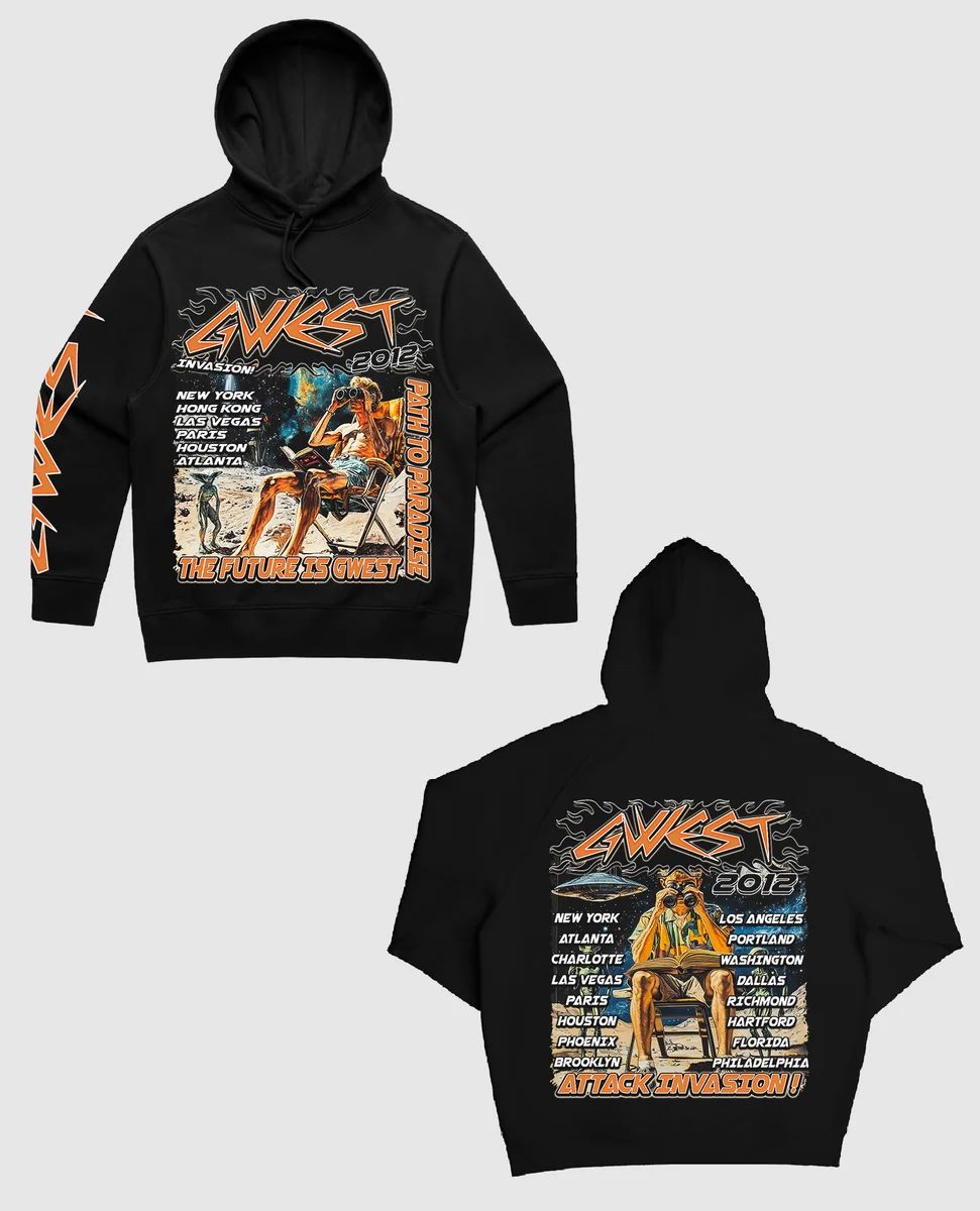 G-West Offworld Wanderer Hoodie Black Orange - Image 4