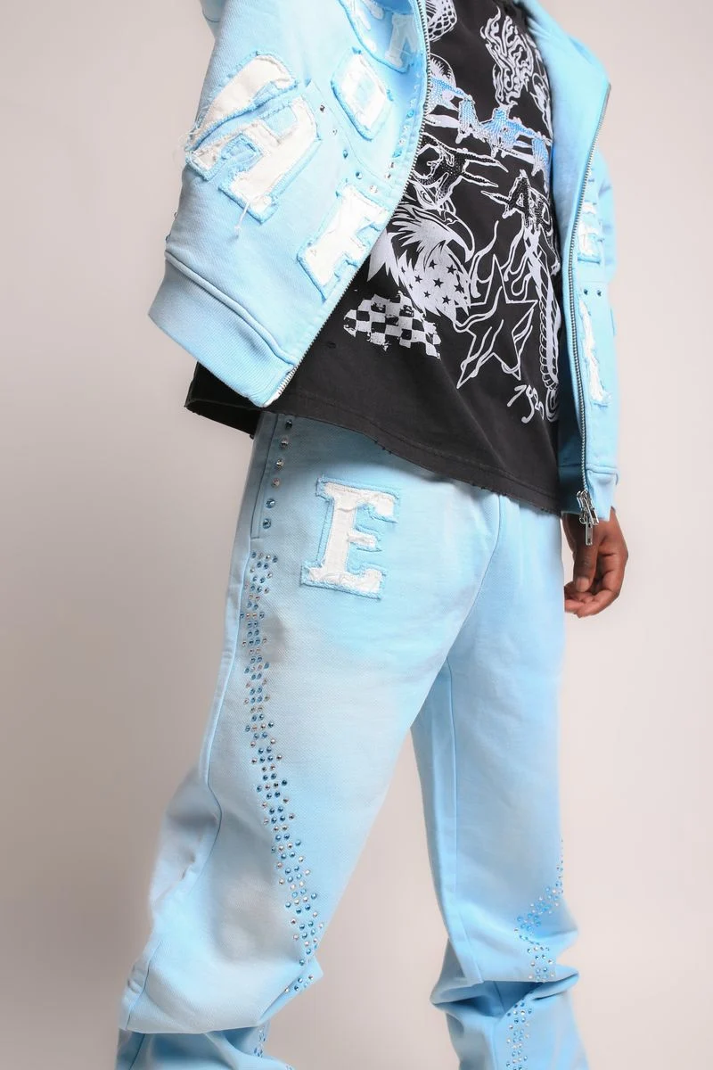 Elements Of Art Cluster Men's Sweatpants Ltblue - Image 4