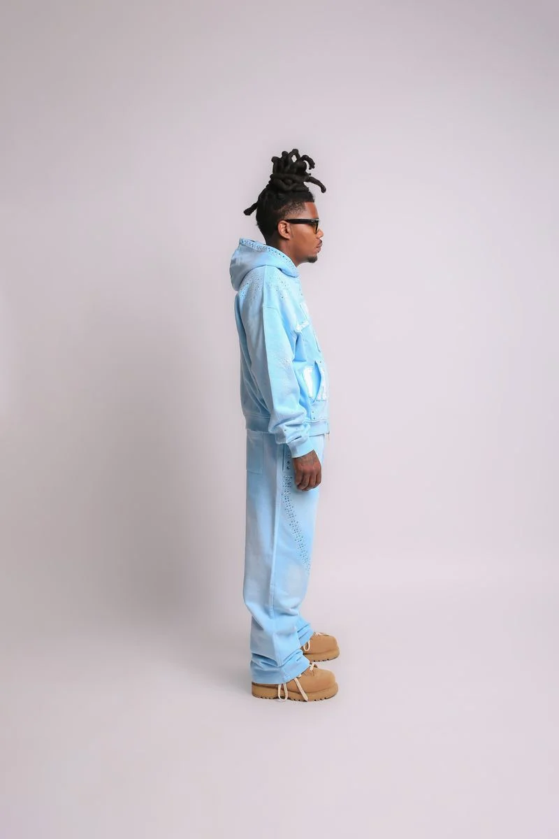 Elements Of Art Cluster Men's Sweatpants Ltblue - Image 5