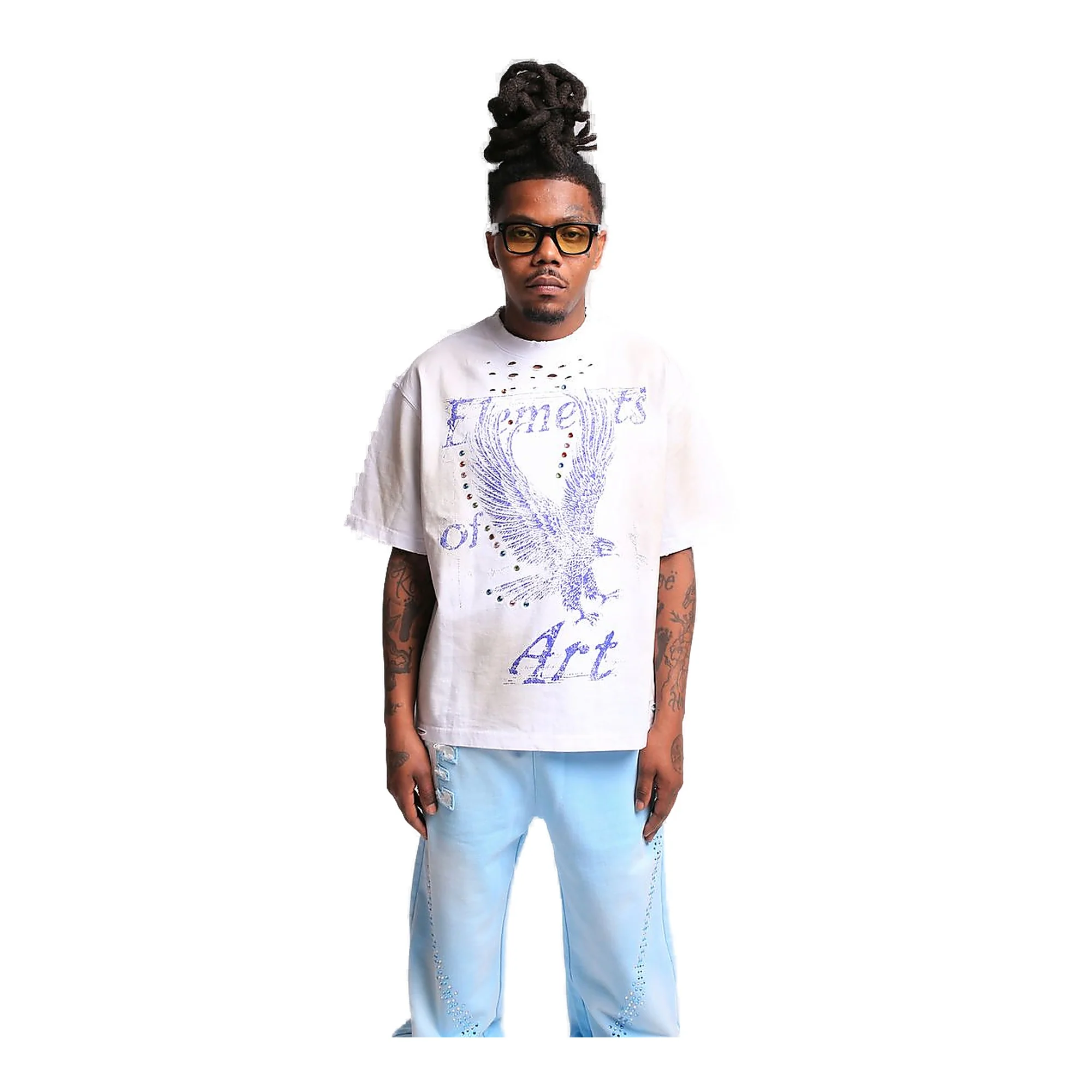 Elements Of Art Flight Tee Men's T-Shirt White
