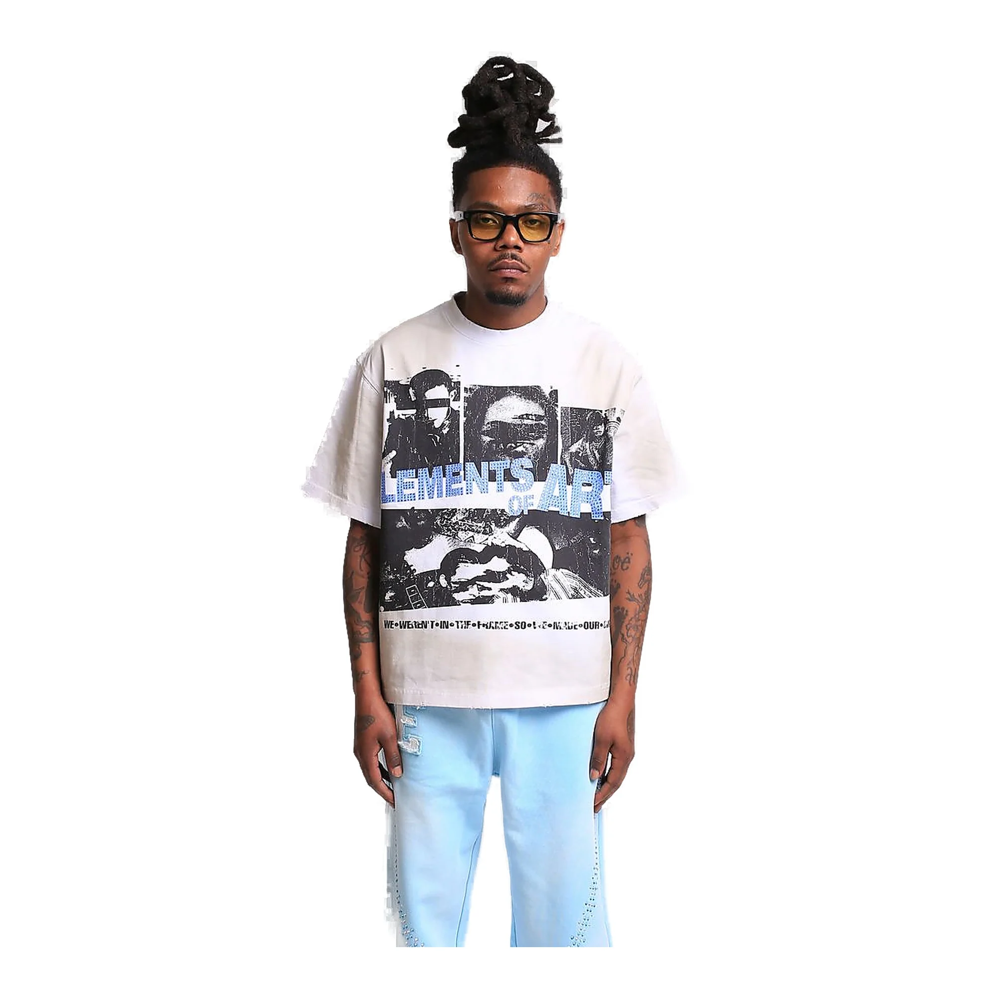 Elements Of Art Collage Tee Men's T-Shirt White
