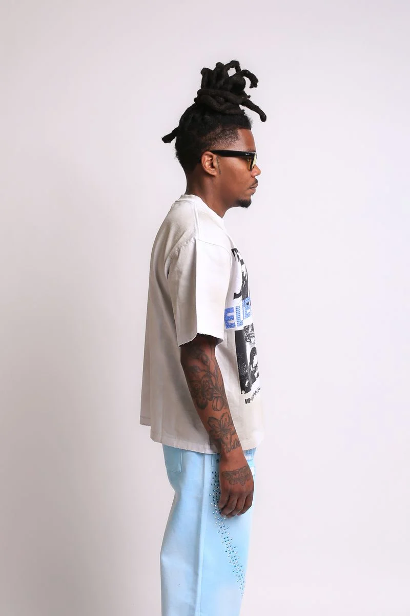 Elements Of Art Collage Tee Men's T-Shirt White - Image 4