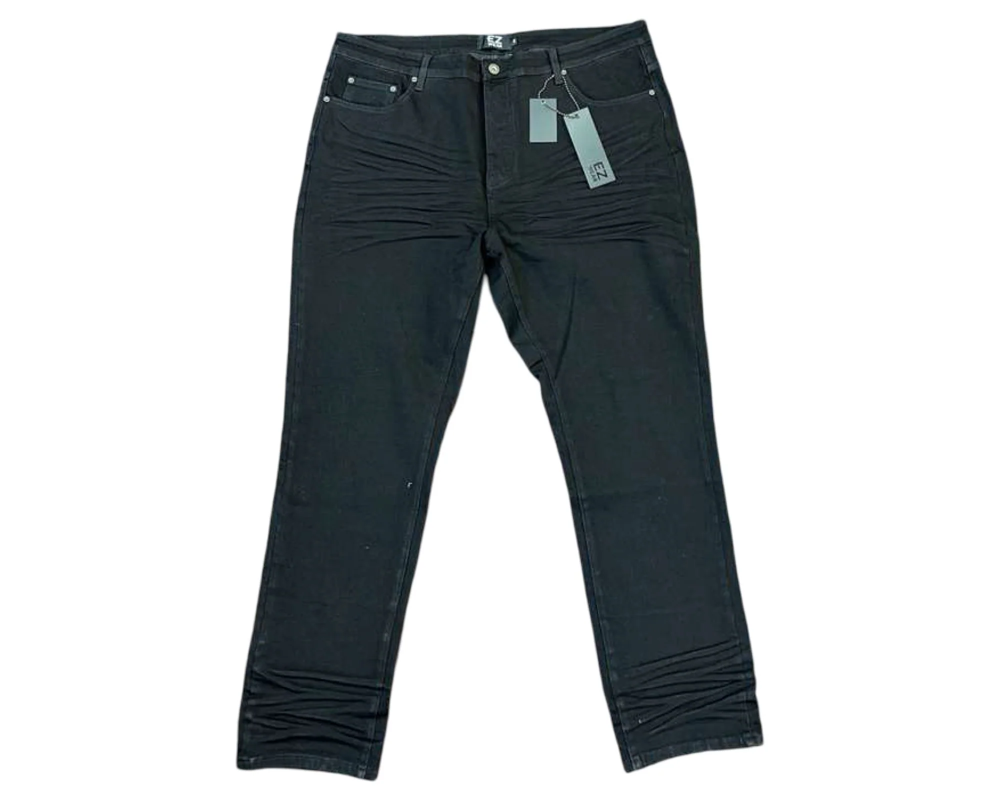 Ez-Wear Big Men's Jeans Jet Black - Image 3