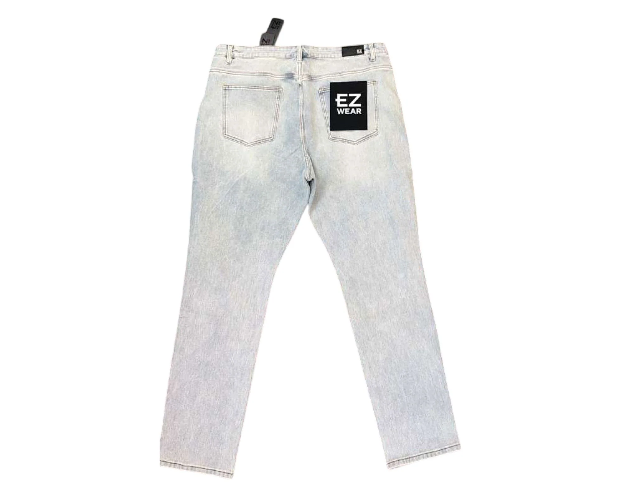 Ez-Wear Big Men's Jeans Ice Blue - Image 4