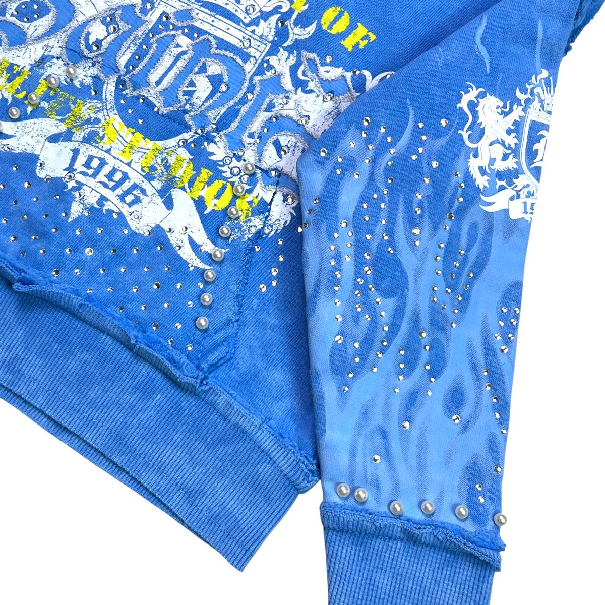 Elite Premium Youth's Hoodie Blue Washed - Image 4