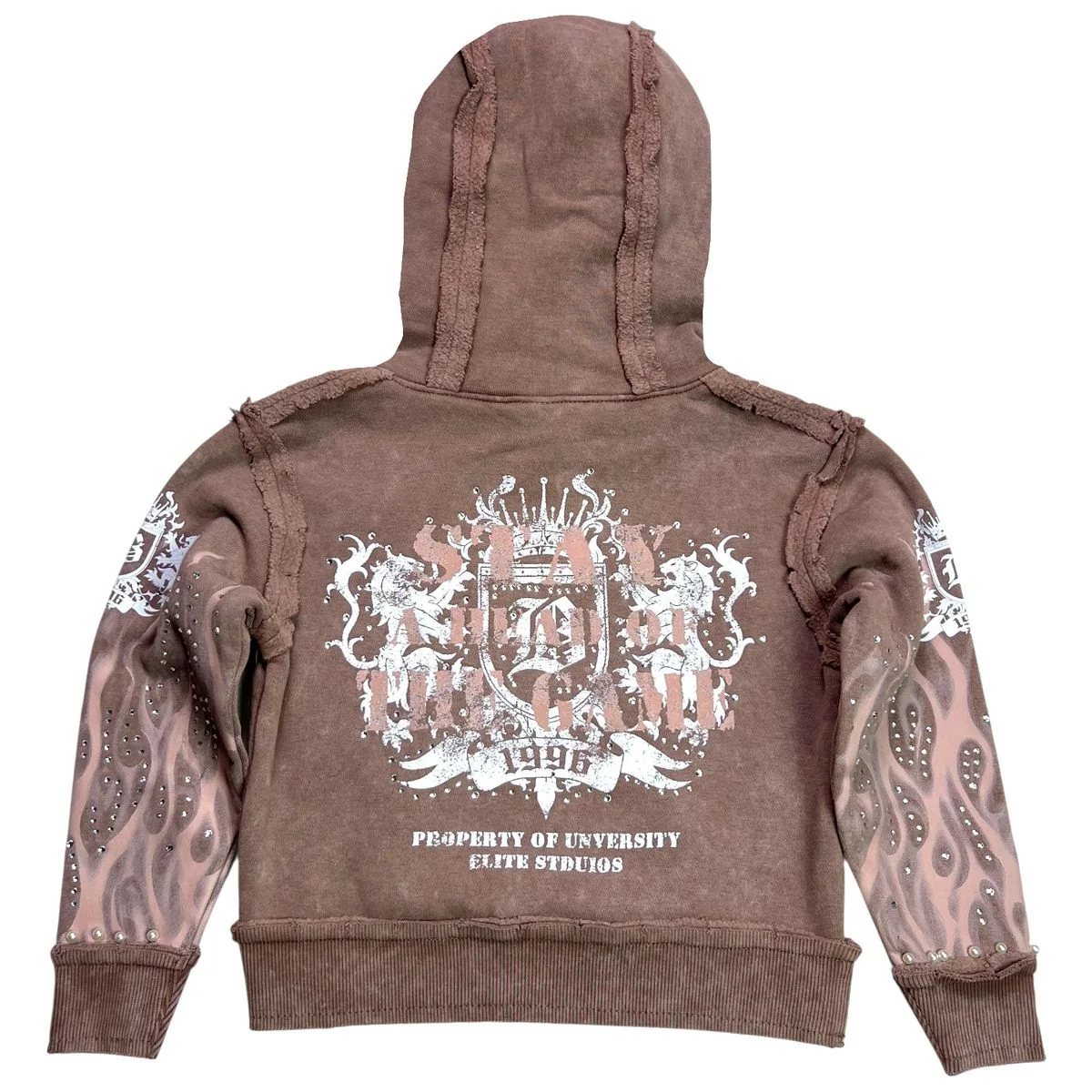 Elite Premium Youth Saints Hoodie Taupe - Image 6