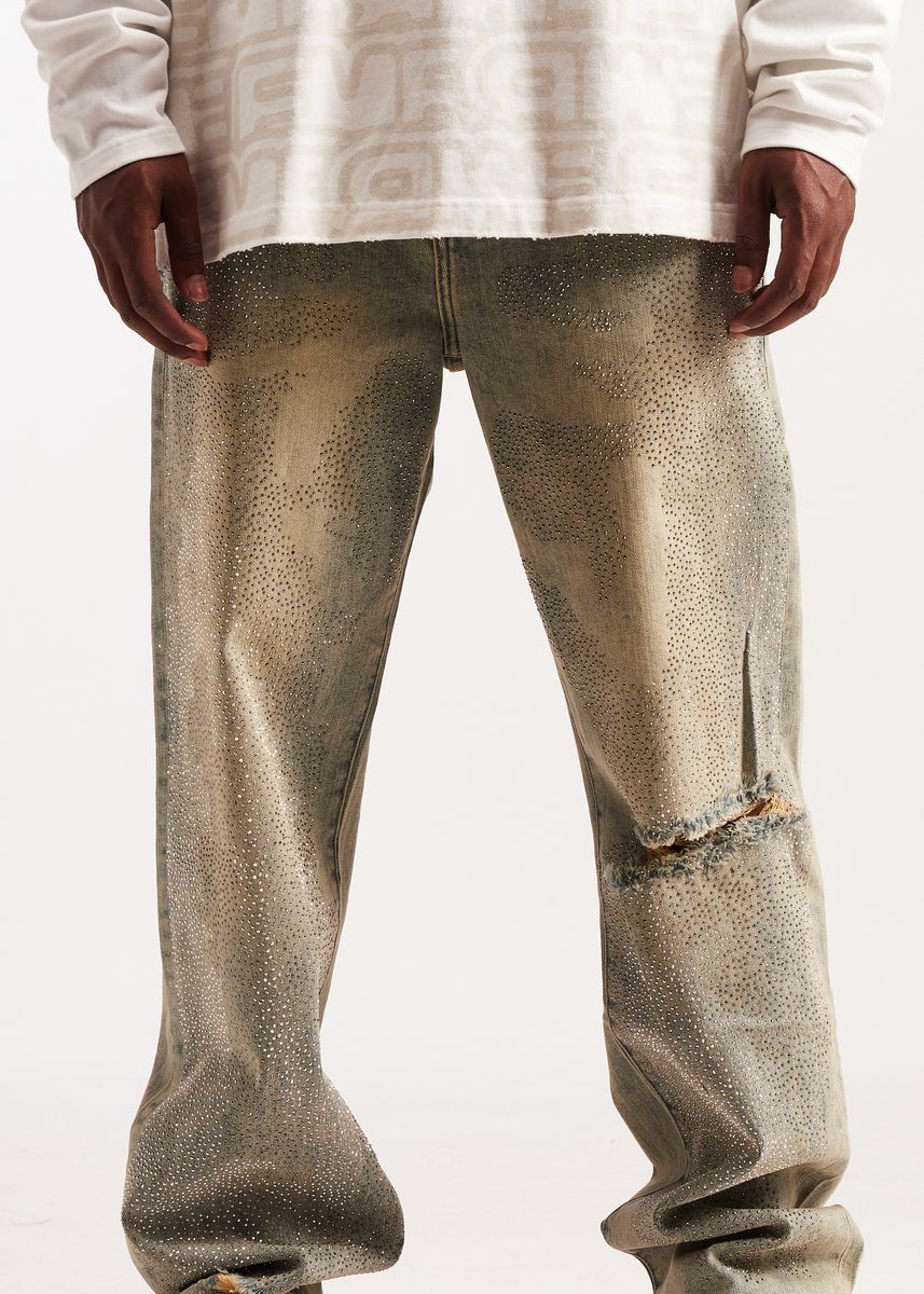 Embellish Whisker Jeans - Distressed Lgtwash - Image 7
