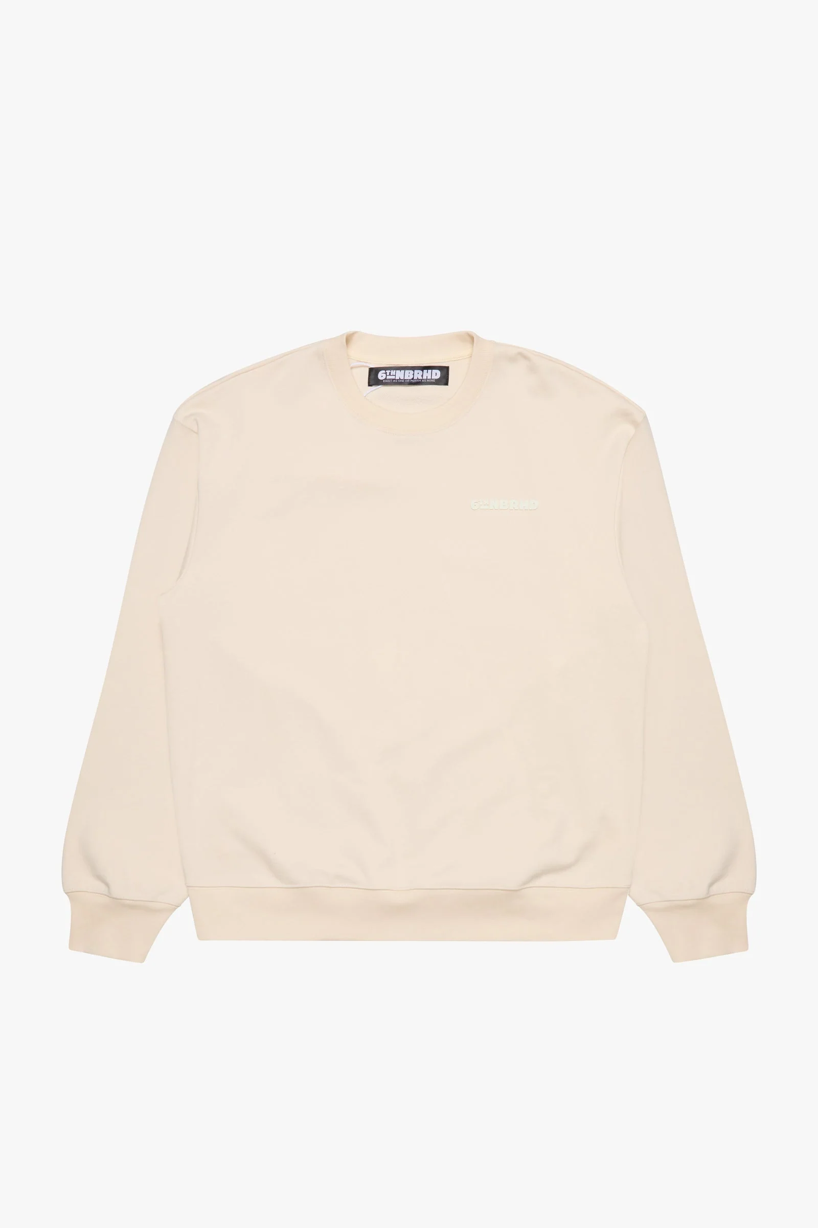 6Thneighborhood Esntl Crewneck Sweatshirt - Midweight Cream - Image 2