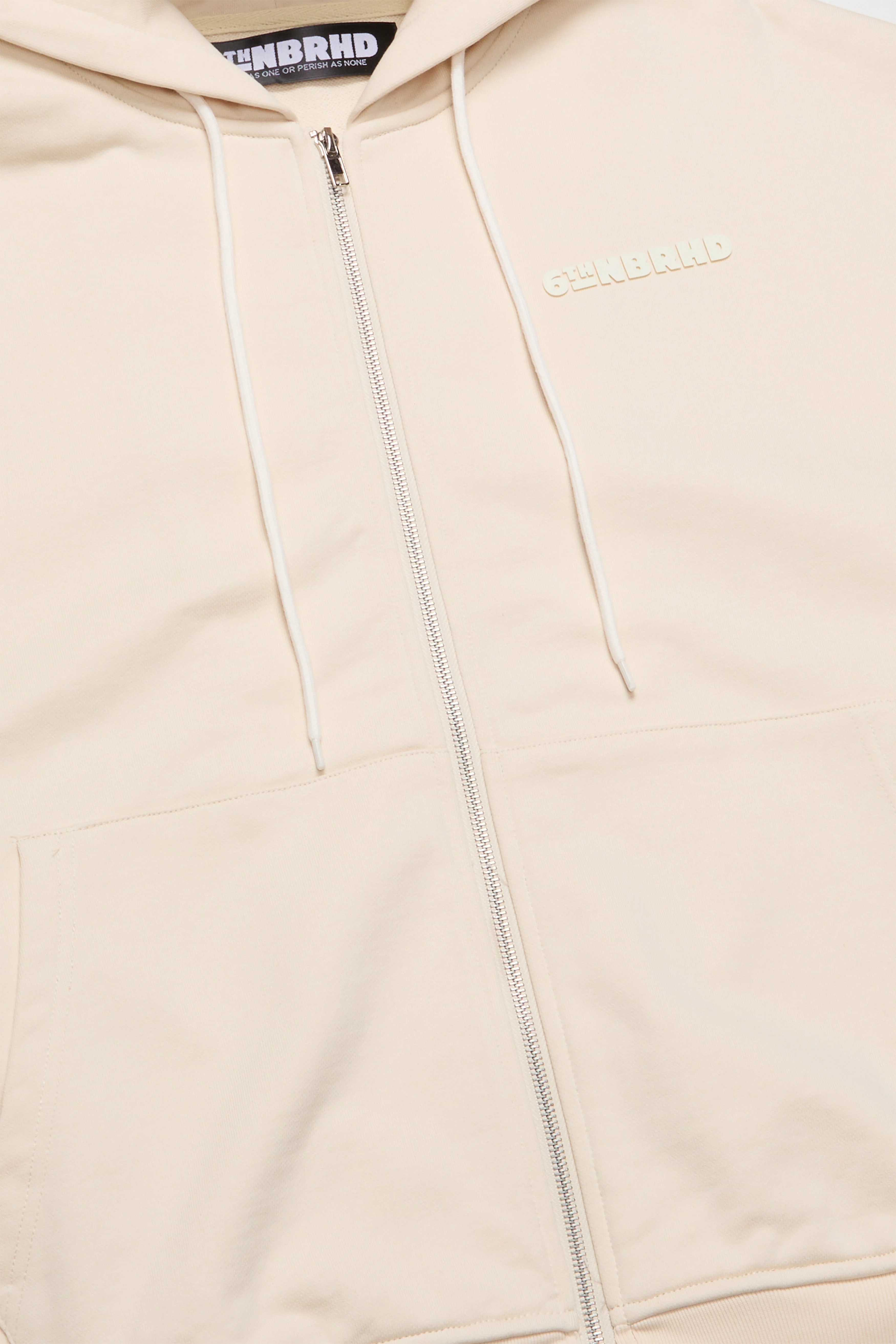 6Thneighborhood Esntl Hoodie - Relaxed Fit Cream - Image 4