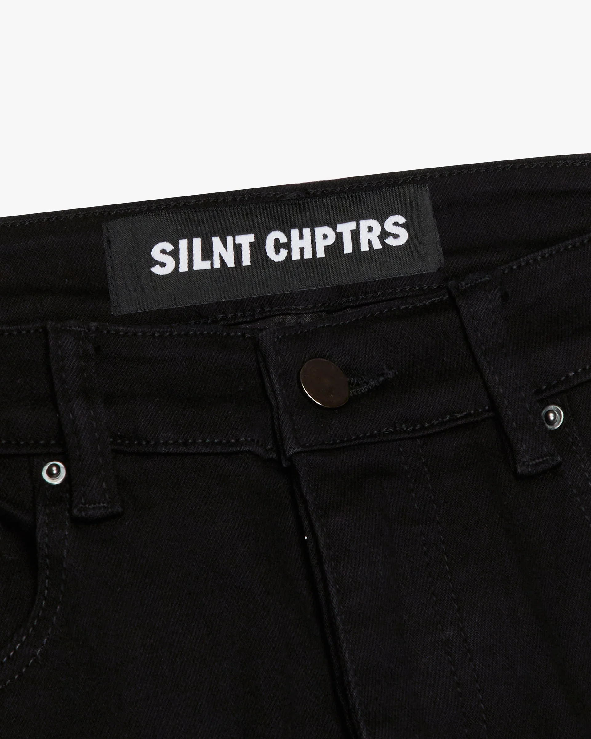 Silnt Chptrs Essence Jeans - Stacked Bootcut Jet Black - Image 5